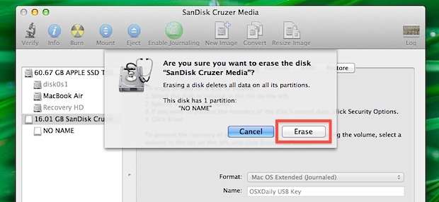 Format hard drive for macos